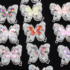 Silver crystal butterfly beads used for jewelry making