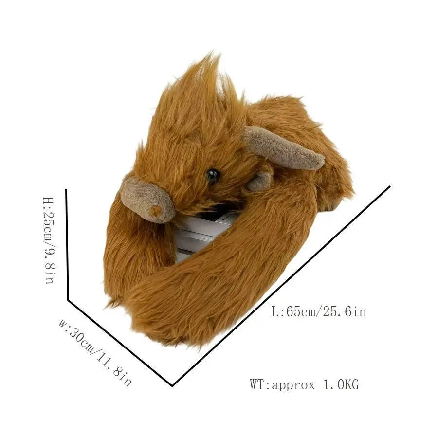 Weighted Highland Cow Plush – Soft & Cuddly Stuffed Animal