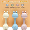 Rabbit Ear Silicone Baby Rattle & Teether Set