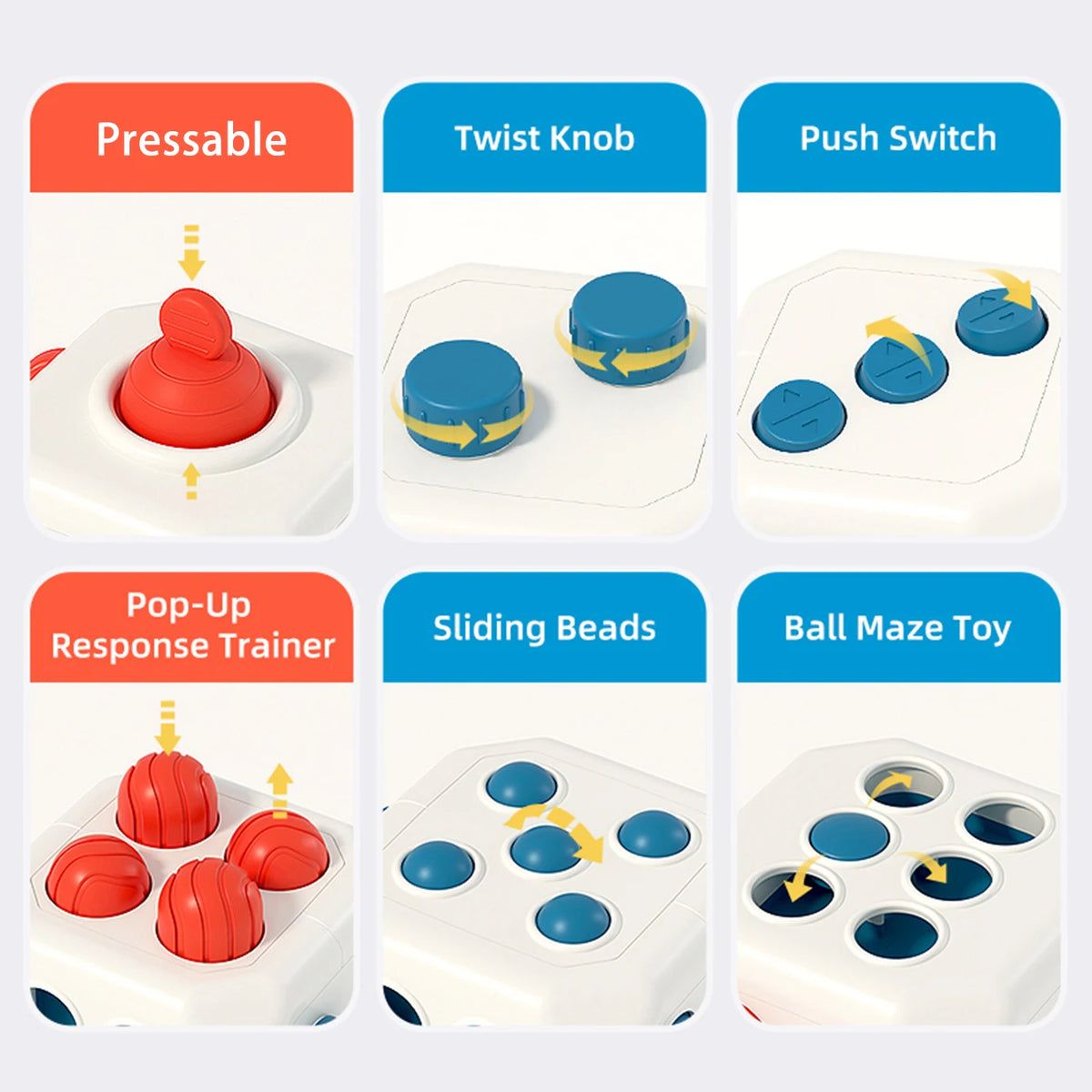 Sensory Busy Ball & Activity Cube for Baby Early Learning