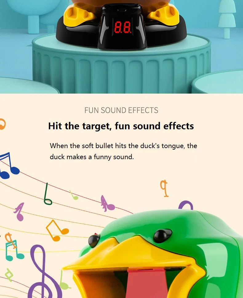 Air-Powered Duck Shooting Game with Electronic Scoreboard