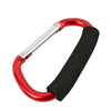 Heavy-Duty Aluminum Carabiner Stroller Hooks for Bags and Purses