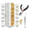 DIY Jewelry Making Kit with Jump Rings, Clasps, and Tools