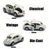 Classic Volkswagen Beetle Die-Cast Model Car with Pull-Back Action