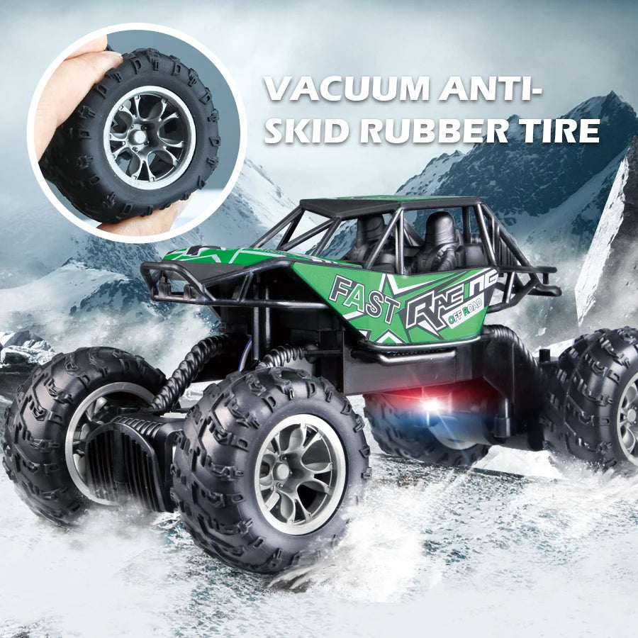 4-Way Remote Control Off-Road Car with LED Lights