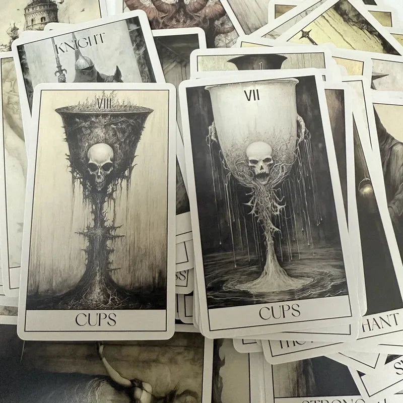 Gothic Horror Tarot Card Deck – 78 Full English Cards
