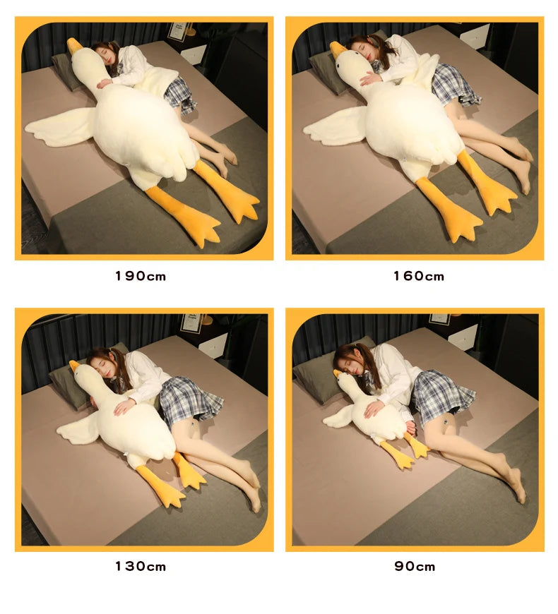Extra-Large Yellow Duck Plush Pillow
