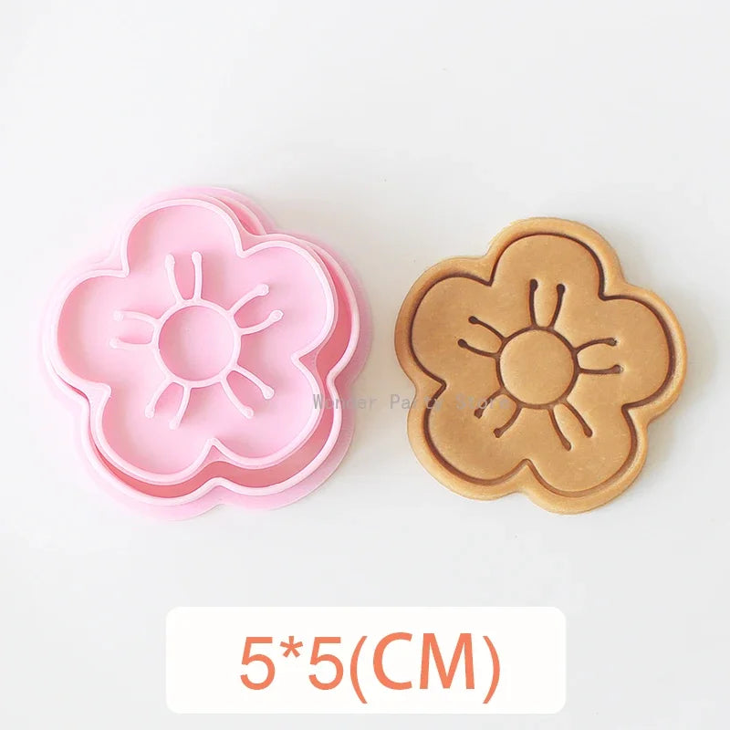 Floral Cookie Stamp & Cutter Set