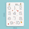 A printable tracing workbook for children featuring numbers 0 through 10 with corresponding drawings.