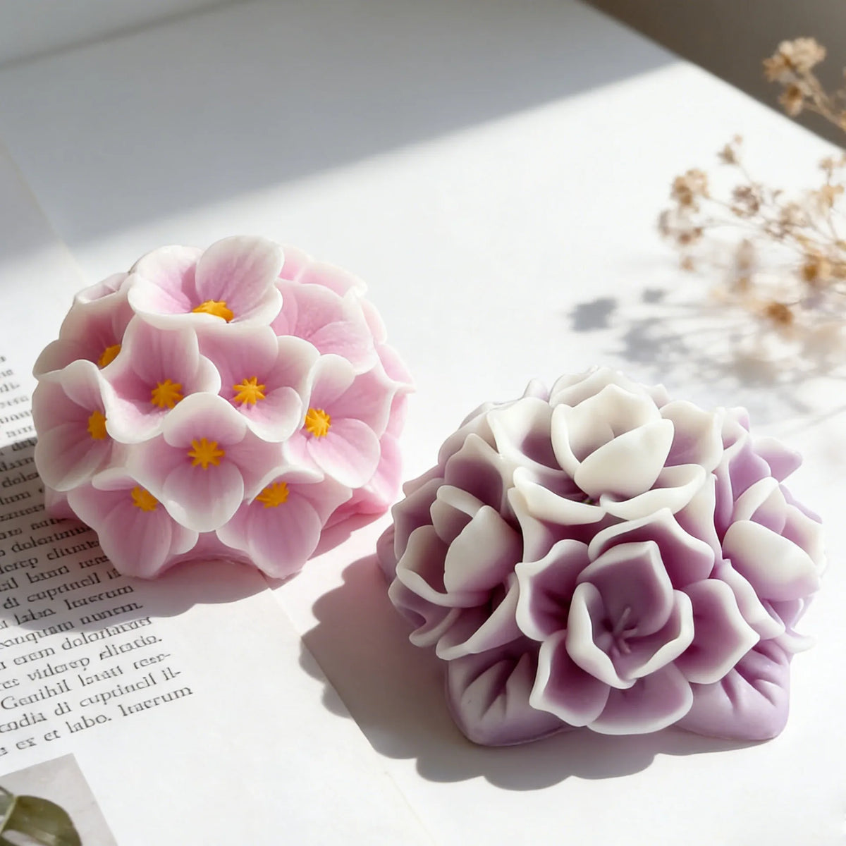 Floral Silicone Mold for Soap, Resin, and Candle Making