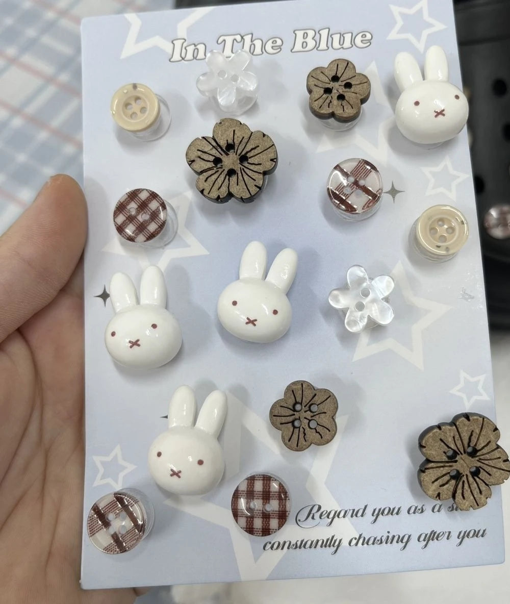 Miffy Flower Shoe Charms – Cute & Creative Clog Decorations