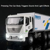 1:32 Scale Diecast Container Truck Toy – Fruit & Vegetable Transport Vehicle