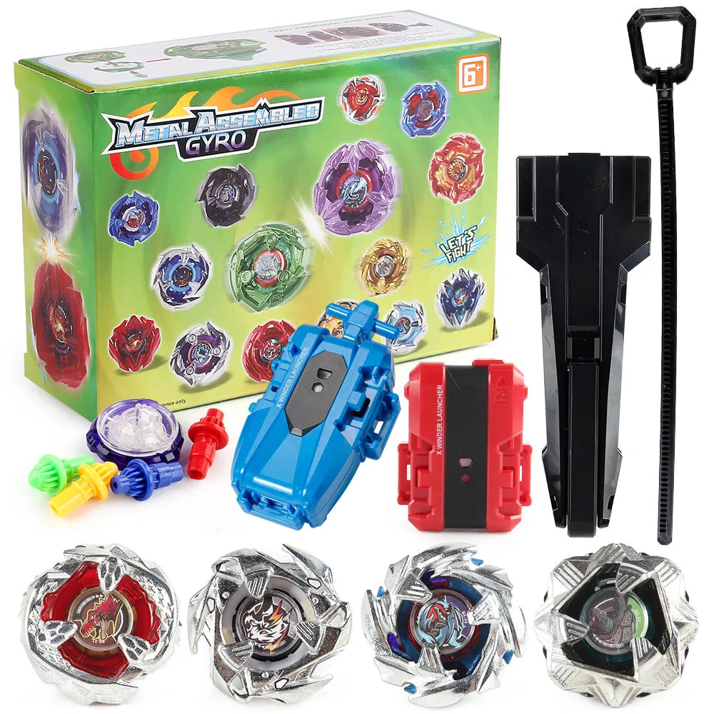 Gyro Spinning Tops Battle Set with Launchers