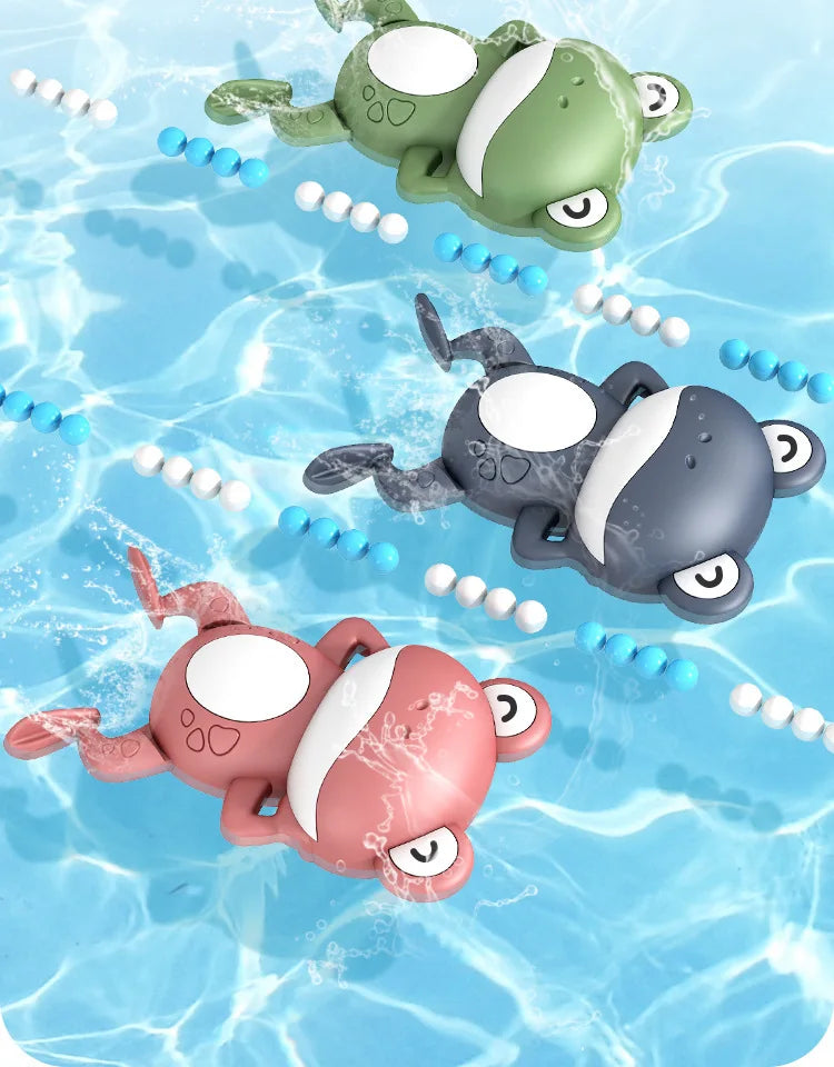 Frog Swimming Wind-Up Bath Toy for Kids