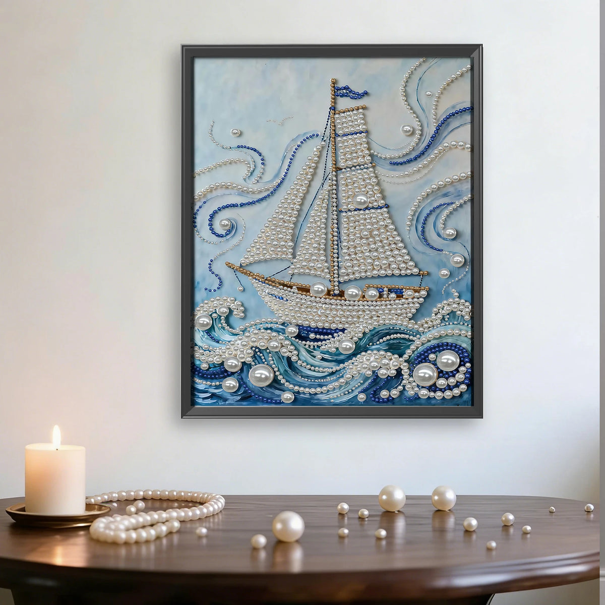 DIY Pearl Gem Painting Kit for Adults | 30x40cm Unframed Canvas Wall Art
