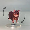 Rotating Cat Figurine Desk Decor