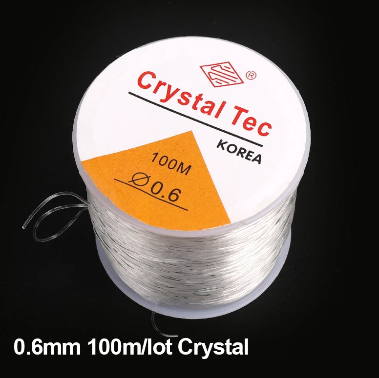 Elastic Crystal Beading Cord - 100m Roll for Jewelry Making