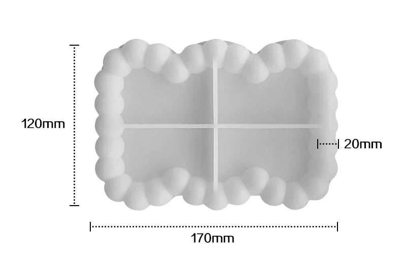 Bubble Resin Coaster Tray Molds for DIY Craft Projects