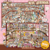 3D House Scene Stickers for Scrapbooking and DIY Crafts