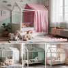 Soft Muslin Bunk Bed Canopy for Kids' Bedroom Decor