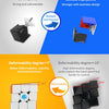 Comparaison des assemblages à vis et des joints à clips verrouillés pour un puzzle cube magique 3D avec différents degrés de 