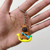 Cute Capybara Keychain Charm – Soft PVC Pendant for Bags, Phones & Keys