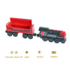 Wooden Train Set with Racing Track for Kids