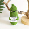 Handmade Crochet Emotional Support Poo Doll with Card