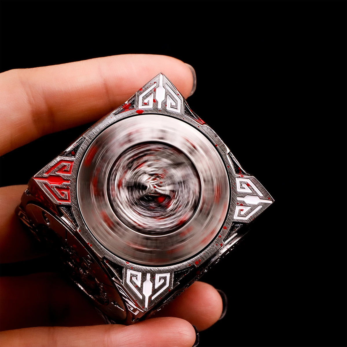 7-in-1 Metal Spinner Dice Cube for D&D