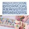 Alphabet & Number Silicone Mold for Epoxy Resin Jewelry Making