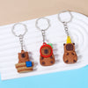 Cute Capybara Keychain Charm – Soft PVC Pendant for Bags, Phones & Keys