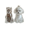 Transparent Dog Fur Keepsake Keychain