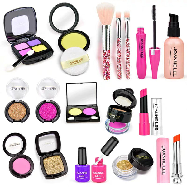 Pretend Play Makeup Kit for Kids with Storage Bag