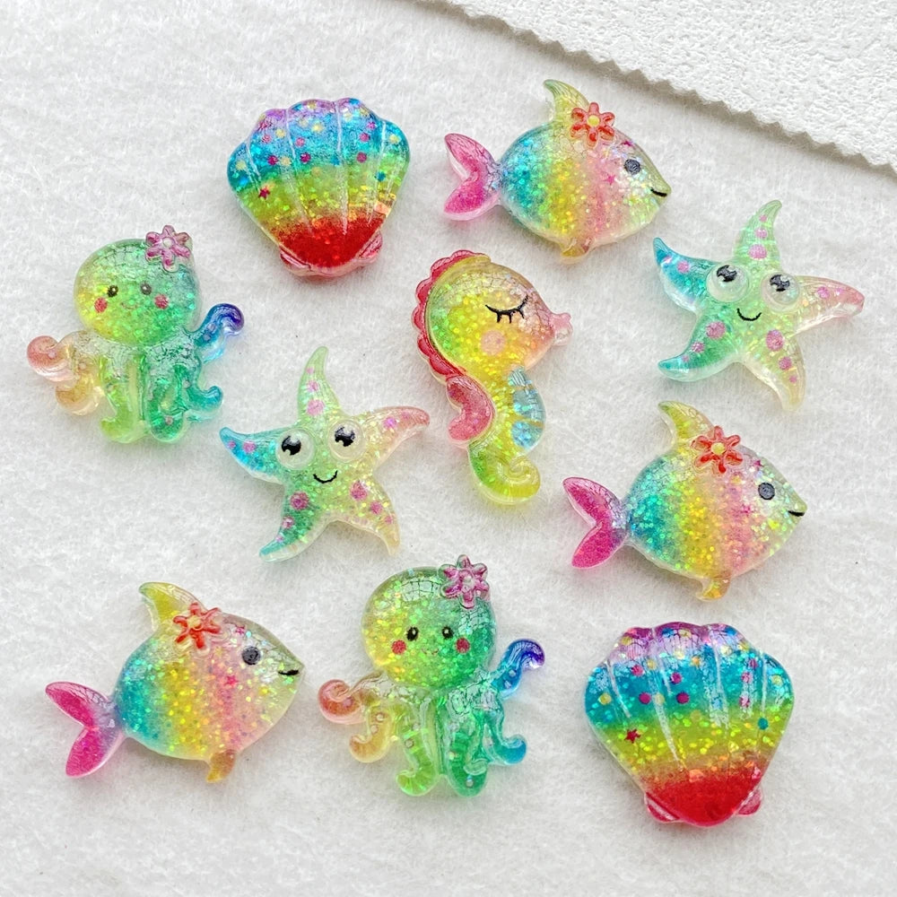 Ocean-Themed Resin Charms for Crafts & DIY Jewelry