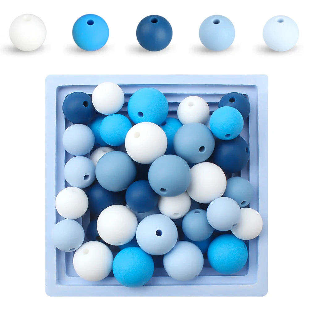 12mm Silicone Beads for DIY Jewelry Making & Crafts (20/50/100 Pack)