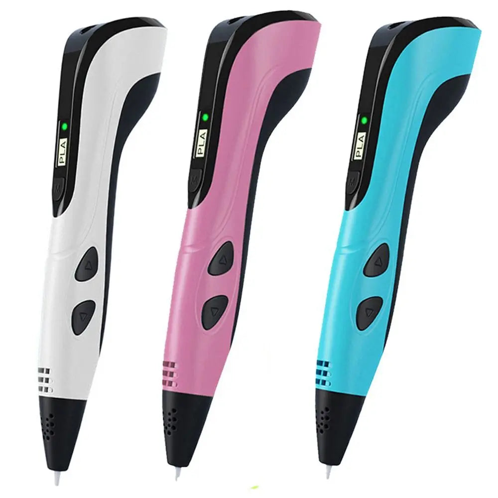 3D Printing Pen with LCD Screen and Adjustable Speed