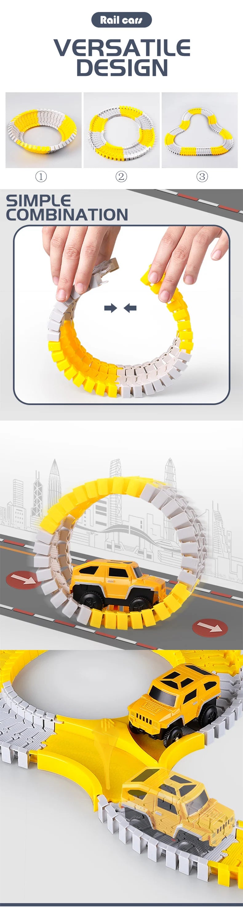 DIY Electric Track Car Building Set