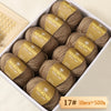 Box of Merino wool yarn balls labeled 17# with 10 pieces totaling 500g