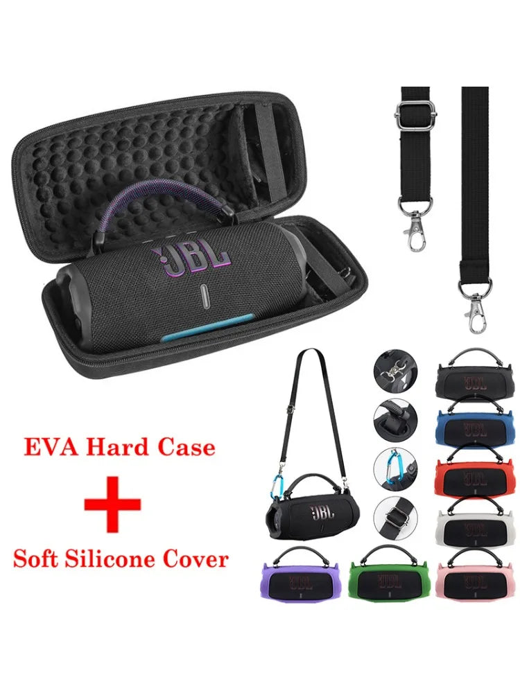 Protective Silicone & EVA Hard Case Set for JBL Charge 6