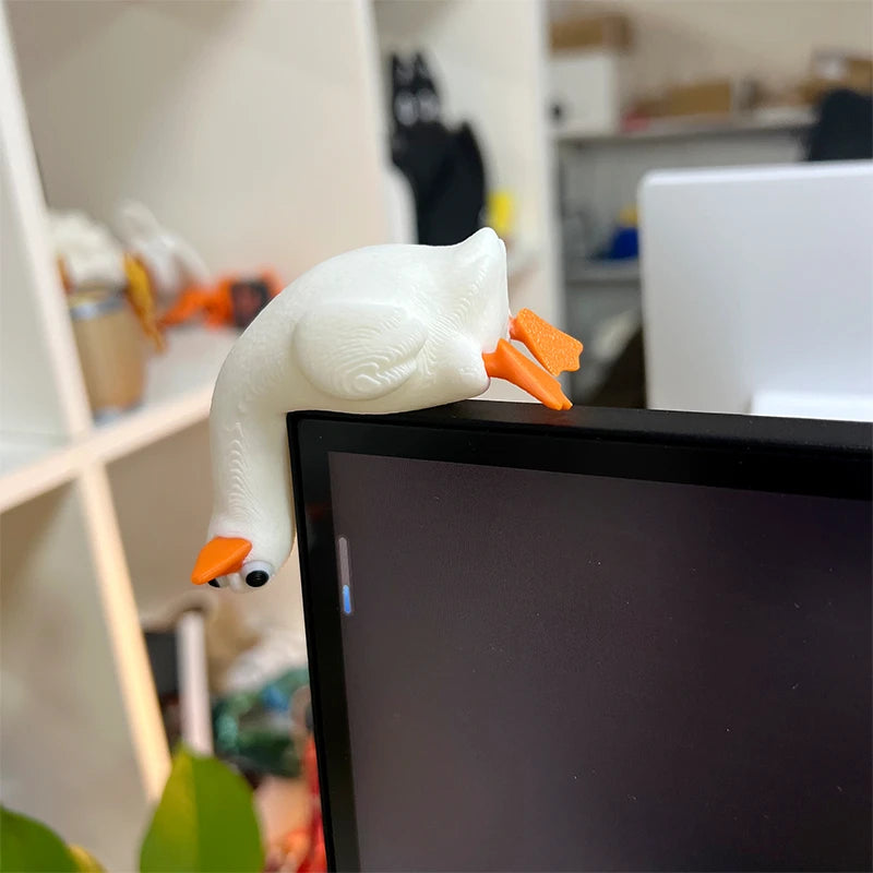3D Printed Goose Monitor Buddy Desktop Decor