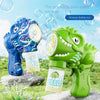 Dinosaur Bubble Gun with LED Lights – Automatic Bubble Blower for Kids