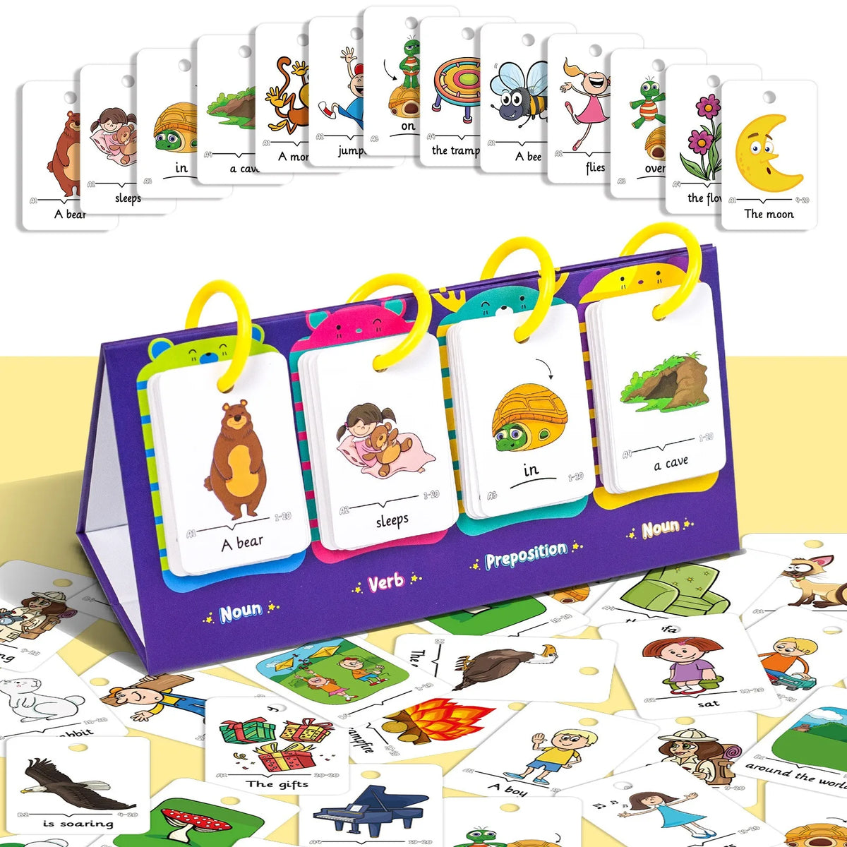 Interactive English Learning Flip Chart for Kids