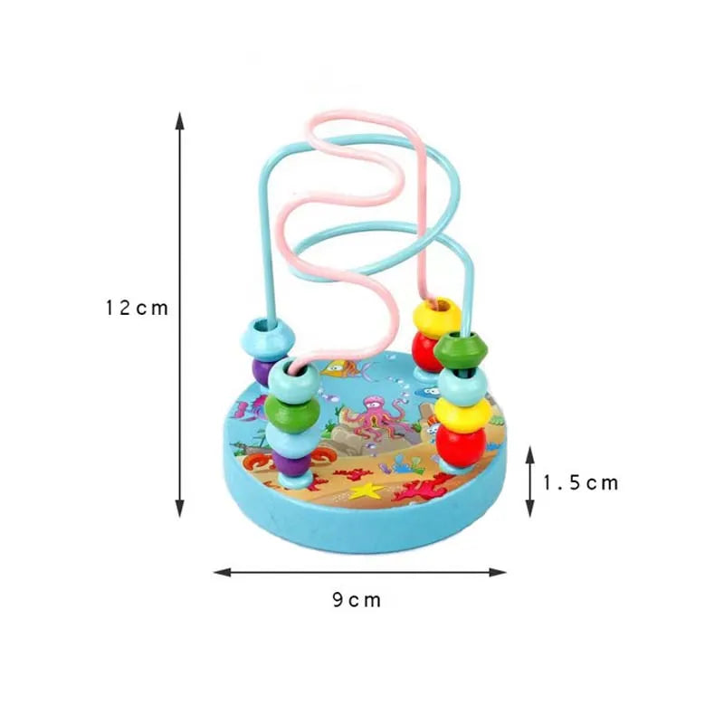 Montessori Wooden Bead Maze Toy for Toddlers