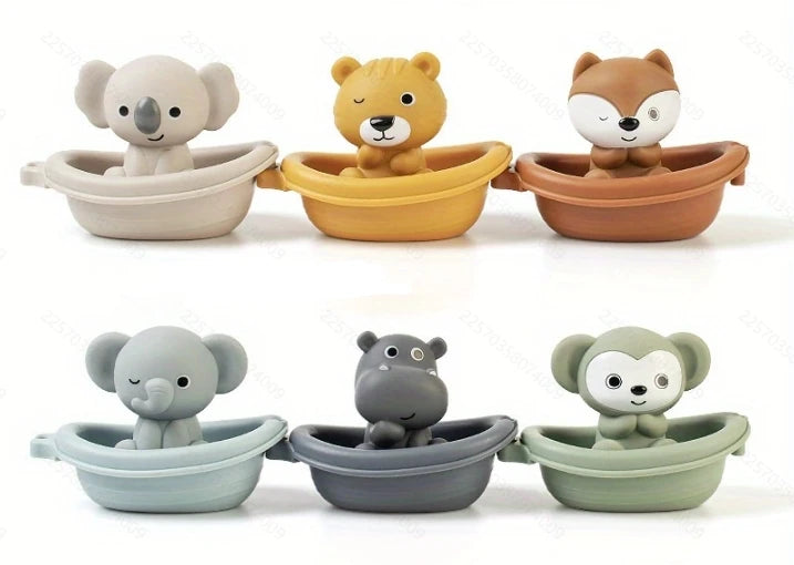 Silicone Baby Bath Toy Set for Sensory Water Play