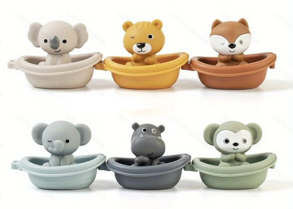 Silicone Baby Bath Toy Set for Sensory Water Play