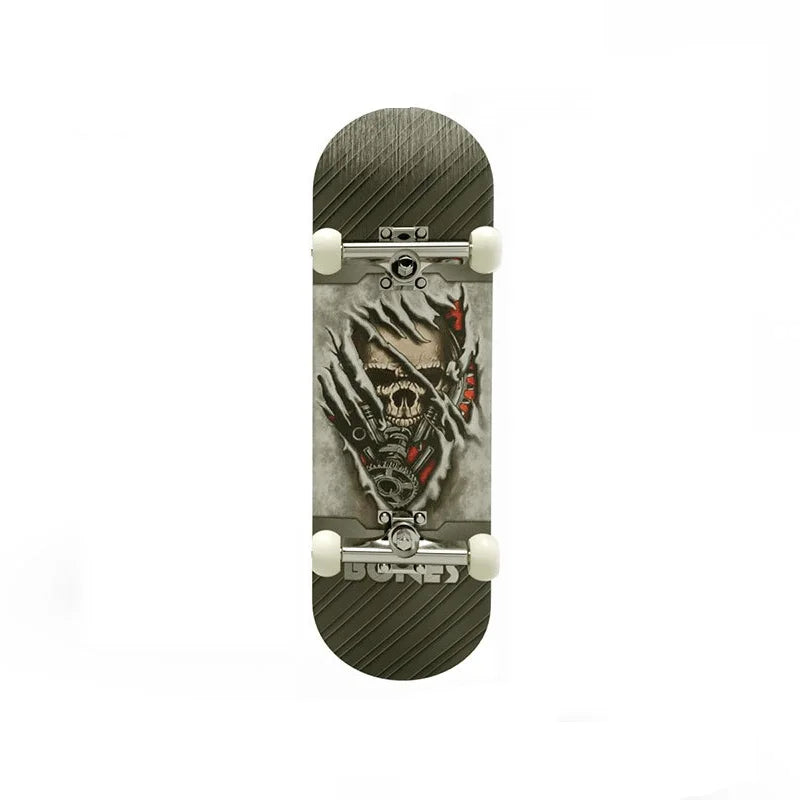 Mini Finger Skateboard with Art Patterns