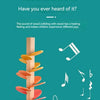 A wooden track toy featuring colorful, leaf-shaped blocks for children's sensory play.