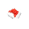 A bright orange plastic ocean animal building block set featuring eight marine creatures.