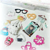 Calico Critters Heart Charm Keychain