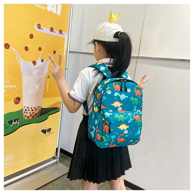 Dinosaur Print Kids Backpack for Kindergarten & School